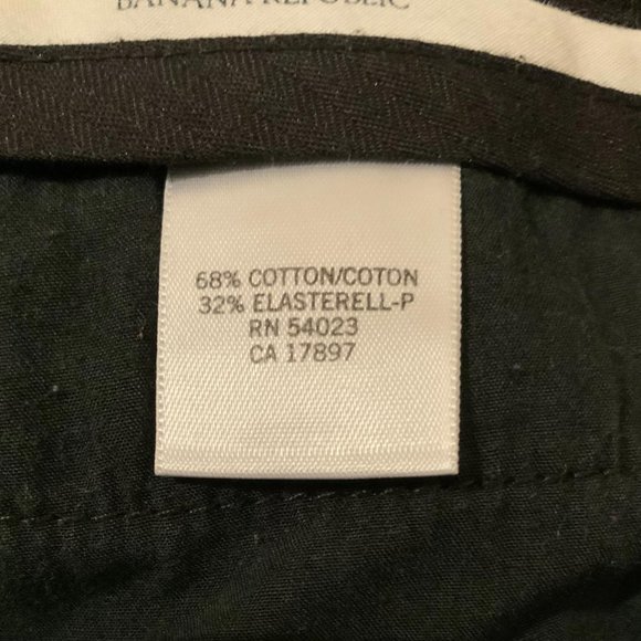 Banana Republic Wide At Waist Adjustable Pocket Button Zip Women 10 R Black - Picture 8 of 9